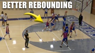 2 Rebounding Drills for Basketball  Defense Box Out Rebound [upl. by Talbert]