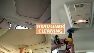 Cleaning Heavily Stained Headliner  How To Clean Car Headliner [upl. by Sitnik]