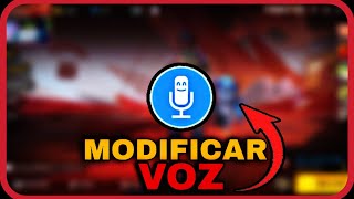 COMO MODIFICAR LA VOZ EN FREE FIRE 2024 [upl. by Ennovad]