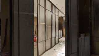 Metal Partition with StoneTextured Glass—Elegant Space Solution [upl. by Flannery]