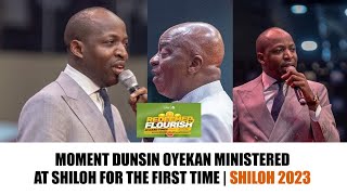 Min Dunsin Oyekan Ministration at Shiloh 2023  See why Bishop David Oyedepo invited Him [upl. by Ynetsed]