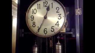 VH WESTMINSTER CHIME LONGCASE GRANDFATHER CLOCK [upl. by Inaluahek]