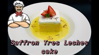 Saffron Tres Leches Cake  Homecookingadventurerecipes [upl. by Ettezus850]