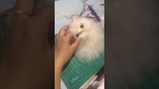 Needle Felting Cat Tutorial  Pet Felting Process  Cat Made Out of Wool [upl. by Egroj]