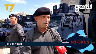 Policia e Kosovës tregon muskujt para qytetarëve në shesh për 24 vjetorin  NFOKUS  T7 [upl. by Jehu]