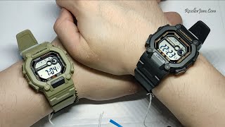 Casio W737HX5A vs Casio W737HX1A Extra Long Strap [upl. by Imik]