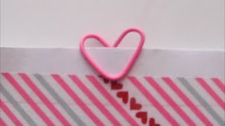 Heart Paper Clip tutorial [upl. by Muslim898]