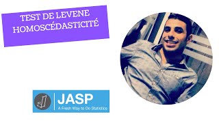 Tester lhomoscédasticité  JASP [upl. by Gleeson]