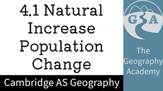 41 Cambridge AS Geography  Natural increase as a factor of population change [upl. by Wira419]