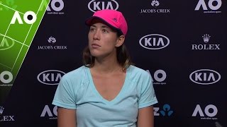 Garbiñe Muguruza press conference QF  Australian Open 2017 [upl. by Pontias]