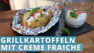 Grillkartoffeln mit Creme Fraiche [upl. by Attehcram]