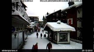 SaasFee Saas Fee  Dorp webcam time lapse 20102011 [upl. by Nosnah464]