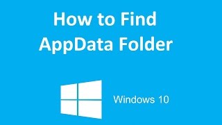 Como Achar o Appdata no Windows 10 [upl. by Tilney]