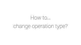 CalCon How to Operation Type [upl. by Jeremie]