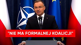 quotJest to sytuacja nowaquot Andrzej Duda Mamy dwóch kandydatów na premiera [upl. by Hammerskjold397]