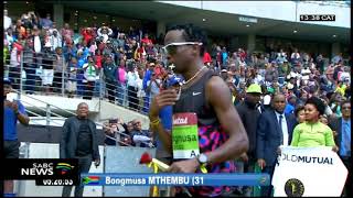 Bongumusa Mthembu Ann Ashworth win the 2018 Comrades Marathon [upl. by Finnigan]