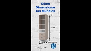 CÓMO DIMENSIONAR TUS MUEBLES EN SKETCHUP Método muy práctico  Short [upl. by Thorrlow]