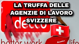 LE AGENZIE DE LAVORO IN SVIZZERA  Tutto quello da sapere [upl. by Yendroc]