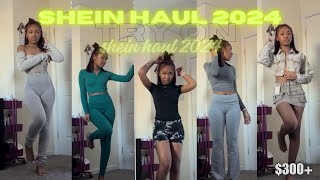 300 SHEIN TRY ON CLOTHING HAUL 2024 gym outfits two piece sets lulu dupes amp more [upl. by Jarlath]