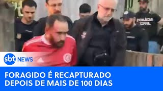 Após pânico no interior do RS foragido de saidinha é preso  SBTNewsnaTV 130424 [upl. by Kowatch]