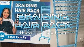 Setting up braiding rack [upl. by Adnamra]