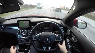 2017 Mercedes C350e Hybrid DRIVING POVREVIEW [upl. by Ia]