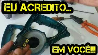 Como Trocar Induzido Interruptor GATILHO e Carvão da Serra Mármore  Parte 2 COMPLETO  DIY [upl. by Ielirol654]