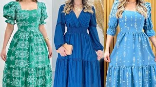 VESTIDOS LONGOS E MIDI MODA EVANGÉLICA ELEGANTES E SOFISTICADOS DE MODA [upl. by Hegyera]