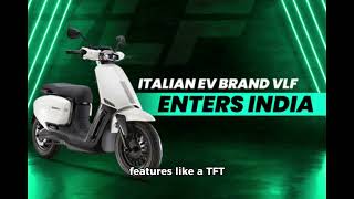 VLF Enters India New Electric Scooter Tennis Unveiled [upl. by Ecirrehs]