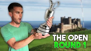 FIRST EVER GAZS GOLF MAJOR  What Can I Shoot Round 1 Bamburgh Castle Golf club [upl. by Frodine510]