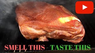 How to Smoke Pork Roast Brine Ingredients in description [upl. by Naud424]