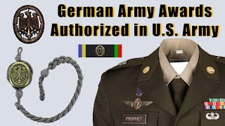 German Army Airborne Marksmanship amp Proficiency Badges Authorized For Wear On The US Army Uniform [upl. by Noroj160]