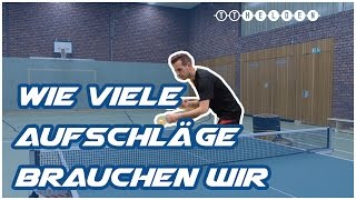 Wie viele Aufschläge braucht man im Tischtennis  TT HELDEN [upl. by Nollat]