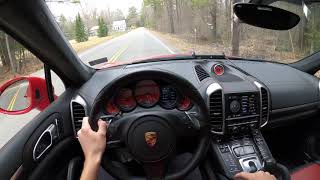 RARE ONEOFF 2014 Cayenne Turbo S POV Backroad Drive [upl. by Aloivaf]