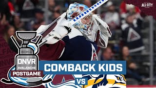 Justus Annunen and the Colorado Avalanche clinch playoffs with win over Nashville Predators [upl. by Aeslahc]