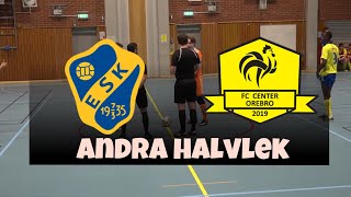 Ervalla SK mot FC Center Örebro Futsal Div3 Herr ANDRA HALVLEK Sweden Örebro 20240107 فوتسال [upl. by Ymmot]