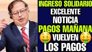 ¡excelente noticia vuelve el ingreso solidario beneficiarios recibirán pagos mañana💵💰 [upl. by Nagear]