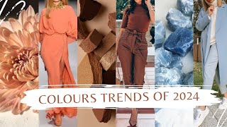 Color Trends Of 2024  Colours That Are Going To Rule 2024  Fashion Colours Of 2024 [upl. by Nnylrefinnej]