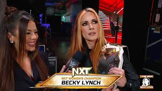 RAW 102323  Becky Lynch Interview [upl. by Chloette801]