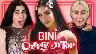 FIRST TIME REACTING to BINI Cherry On Top Official Music Video [upl. by Malia]