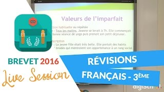 Brevet 2016  Révisions de Français en live avec digiSchool replay 13062016 [upl. by Nnylylloh]