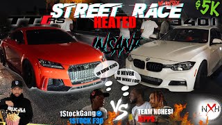 1stockgang built ttrs daza vs team nohesi 340 f30 MUST WATCH🔥1STOCK VS NOHESI ARGUE FOR BMW CROWN [upl. by Notgnirrab]