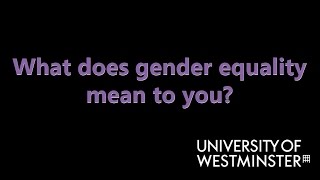 What Does Gender Equality Mean To You [upl. by Winstonn]