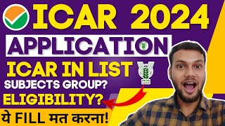 📚ICAR APPLICATION FORM 2024 FAQ💯 • ICAR CUET 2024 ELIGIBILITY CRITERIA • ICAR REGISTRATION 2024 FORM [upl. by Ynavoj]