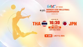 SemiFinal 1st  4th  THA VS JPN  22nd Asian Womens U20 Volleyball Championship [upl. by Snah]