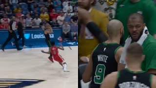 Derrick White buzzer beater vs New Orleans Pelicans [upl. by Hallutama]