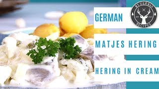 Matjes Herring in Cream Sauce ✪ MyGermanRecipes [upl. by Aisereht]