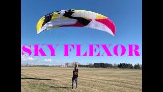 Flexor by Sky paramotor wing review [upl. by Ellenid]