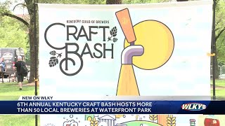 6th annual Kentucky Craft Bash hosts more than 50 local breweries at Waterfront Park [upl. by Yrret381]