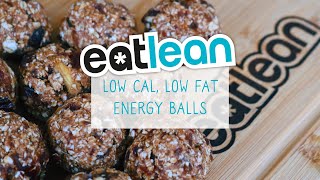 Low Calorie Low Fat Energy Ball Recipe  Eatlean [upl. by Bruyn352]